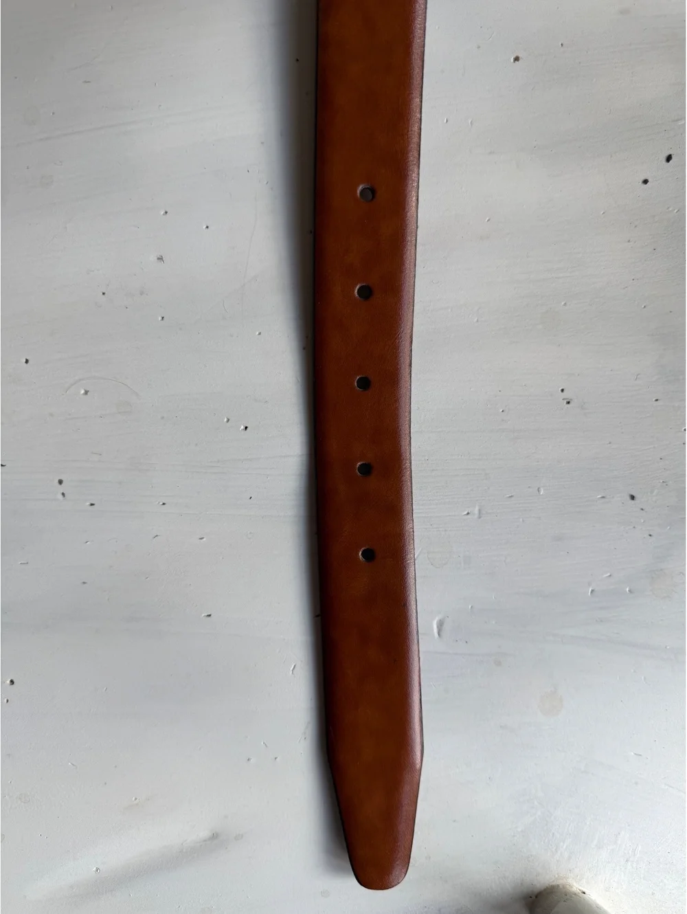 Classic Brown Leather Belt with Silver Buckle